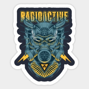 Radioactive Man Head Sticker